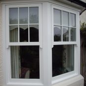 white painted window